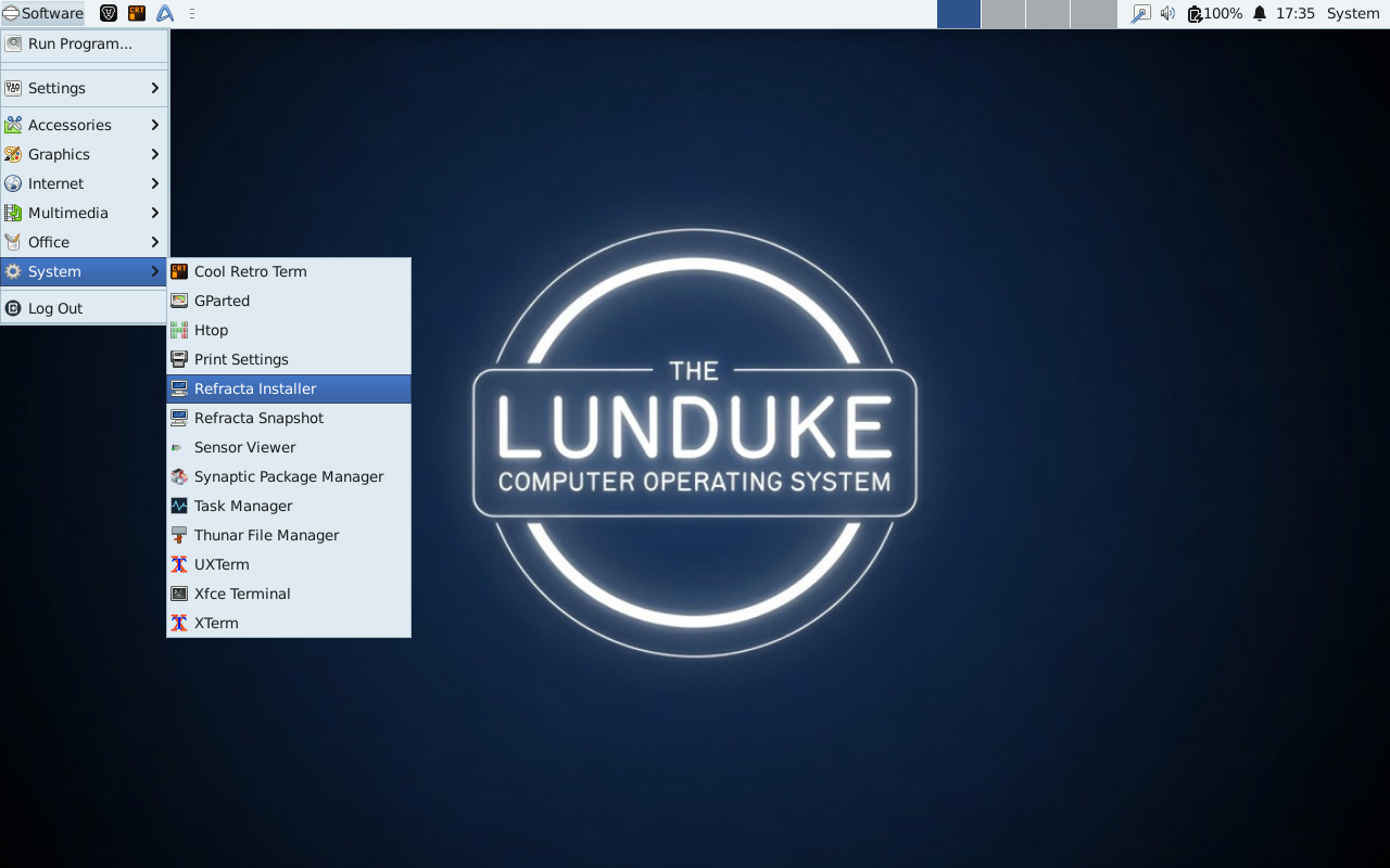 LCOS installer screenshot
